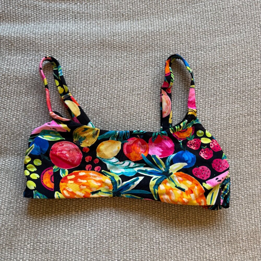 Show Me Your Mumu Oceanside Bikini Top in Fruity Tango - Size Medium